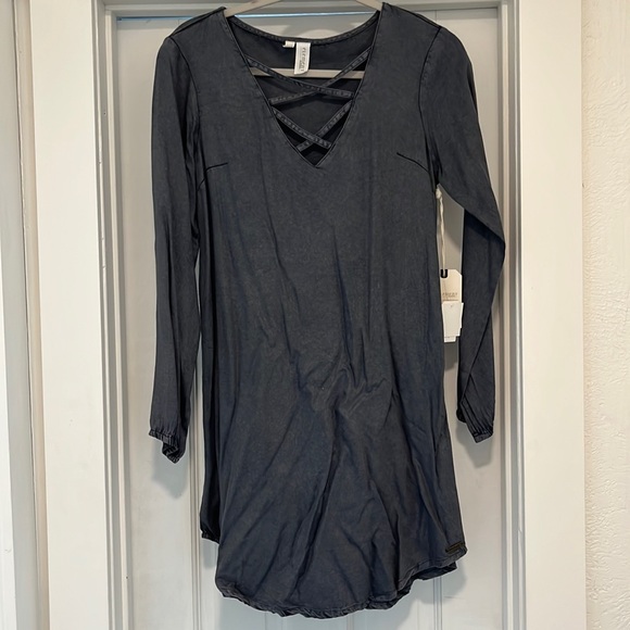 NWT Element Eden Mineral Washed Tunic Dress - Picture 1 of 3